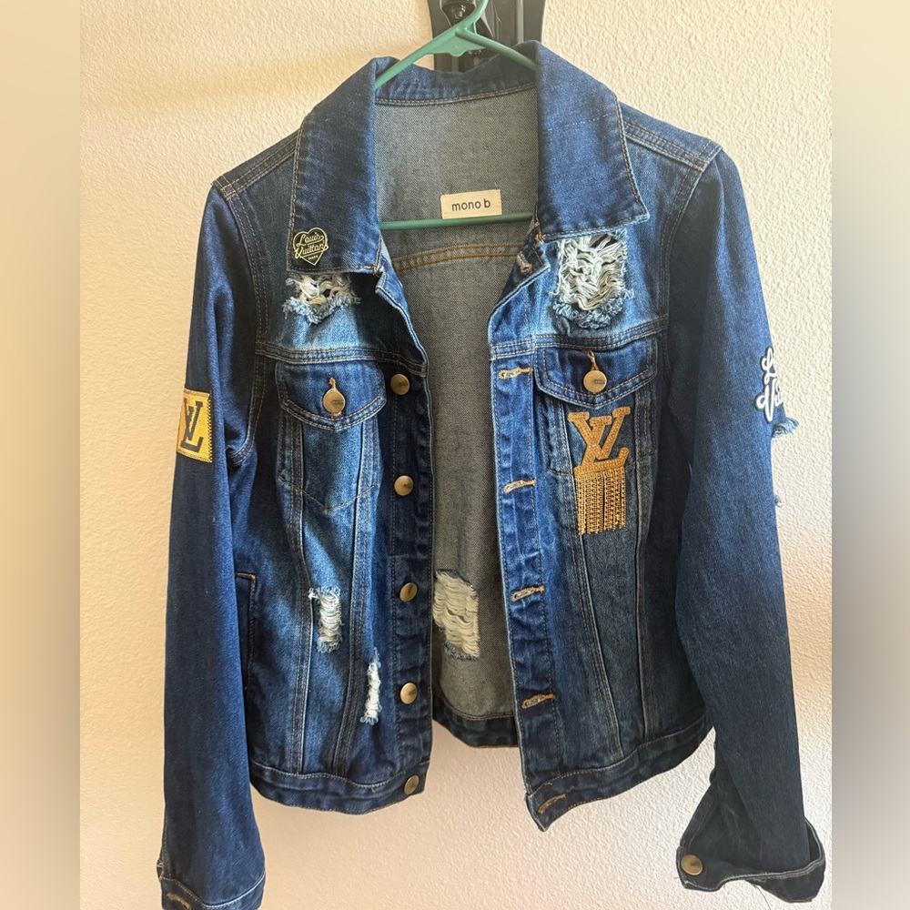 Custom women’s distressed jacket